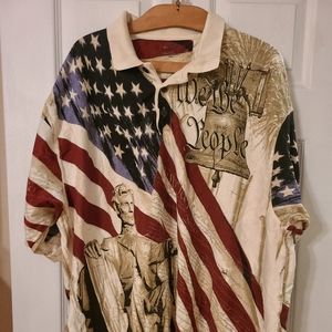 Men's Patriotic S/S We the People XXL Polo